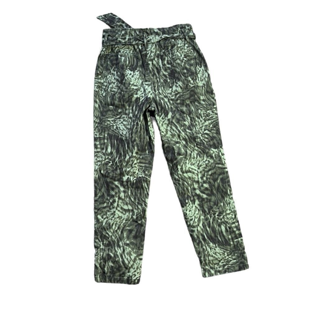 Good American paperbag waist ankle pants in jungle size 2/26 animal print - Picture 7 of 7